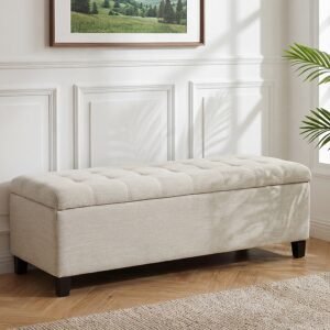 Tufted Upholstered Storage Bench