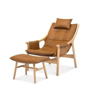 Nordic Reading Chair with Matching Ottoman